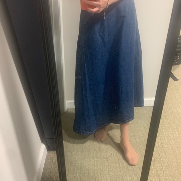 weekend max Mara full denim midi skirt size 4 us nwot - Picture 7 of 7